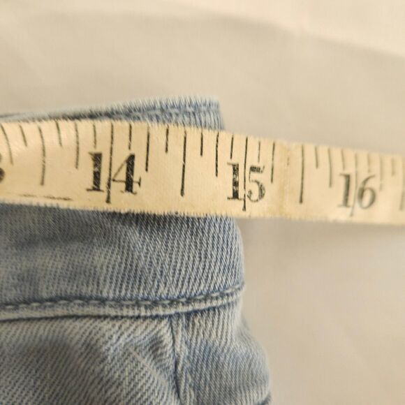 J Jill Denim Womens 2P 30x22 Authentic Fit Cropped Stretch Fringe Hem Blue Jeans - Picture 5 of 7